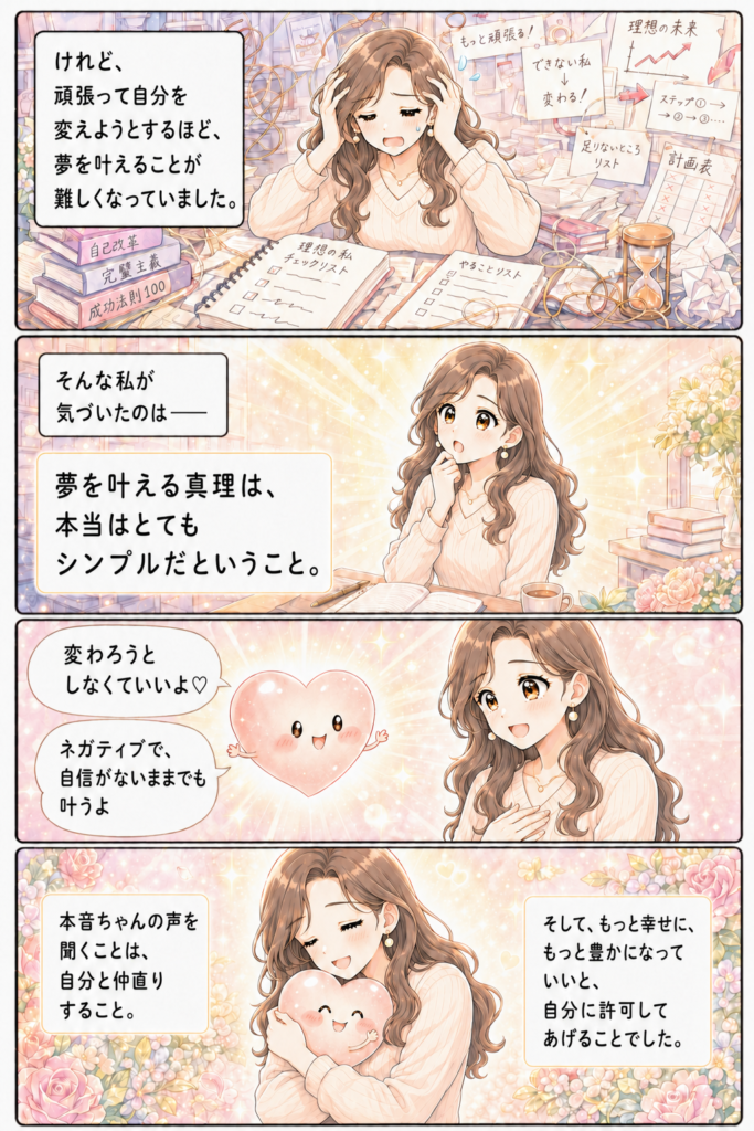 夢叶ストーリー漫画3:頑張って自分を変えようとするほど、夢を叶えることが難しくなっていた頃